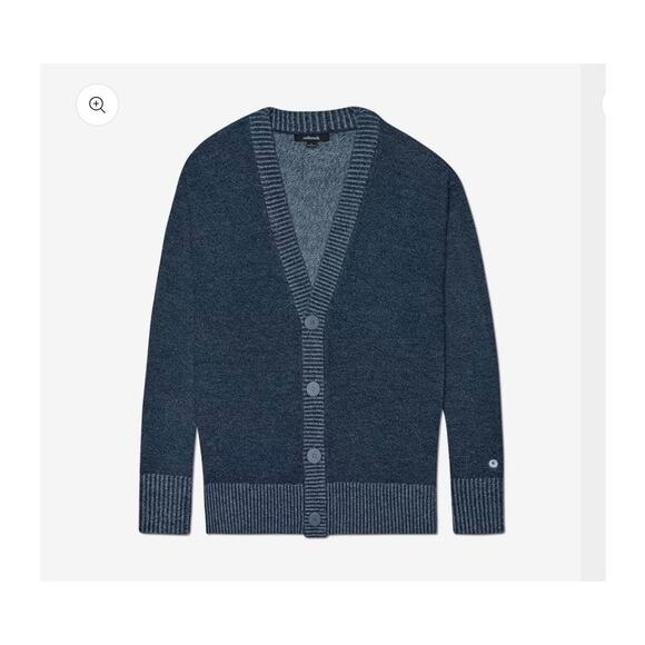 NWT allbirds The Cardi v-neck cardigan sweater - SMALL - ironbark blue - SMALL - Picture 1 of 6